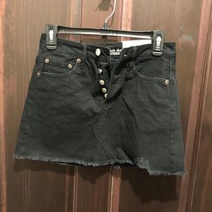 NWT American Eagle black jean skirt
